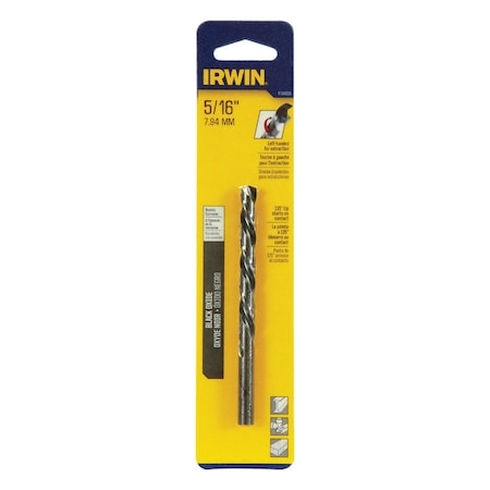 Irwin Irwin 5/16 in. X 5-7/8 in. L High Speed Steel Left Hand Drill Bit Round Shank 1 pc 1789225
